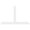 Ekena Millwork Portland Architectural Grade PVC Gable Bracket, 60"W x 37 1/2"H x 2"D x 4"F, 15/12 Pitch GBP060X38X0204POR00 - alternate 5